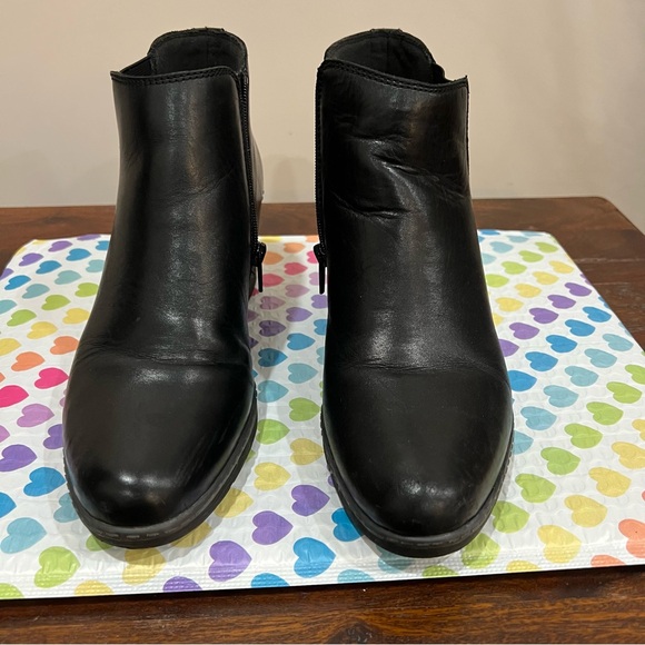 Black Wedge Ankle Boots - Picture 4 of 9